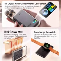 New Original Smart Screen Display Wireless Charger Powerbank for Magsafe External Auxiliary Battery for iPhone 17 Apple Watch 10 - Image 2