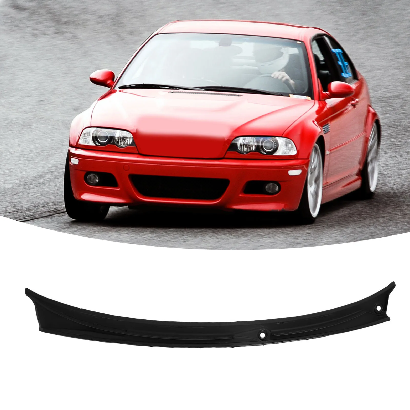 Wiper Cowl Cover Panel 51718208483 Weatherproof Wiper Cowl Grille Replacement for 3 Series E46 1997-2006 Wiper Cowl