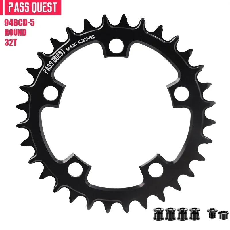 94 bcd自転車チェーンリング、10/11/12スピード、32t/34t/36t/38t/40t