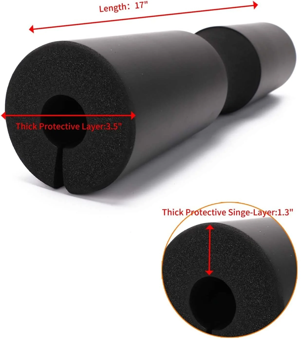 Barbell Shoulder Pads Thickened Squat Weightlifting Foam Neck Pads Lunges Hip Thrusts Powerlifting Deadlift Gym Fitness Training 2
