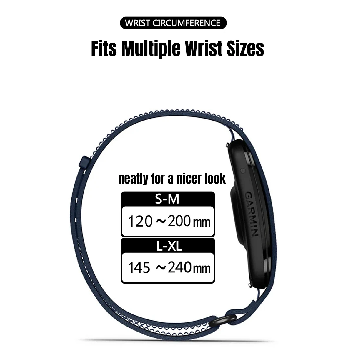 Adjustable Nylon Sports Fitness Tracker Wristband