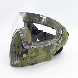 Enhanced Tactical Full Face Airsoft Mask with Safety Goggles - 2025 Edition (Camo)