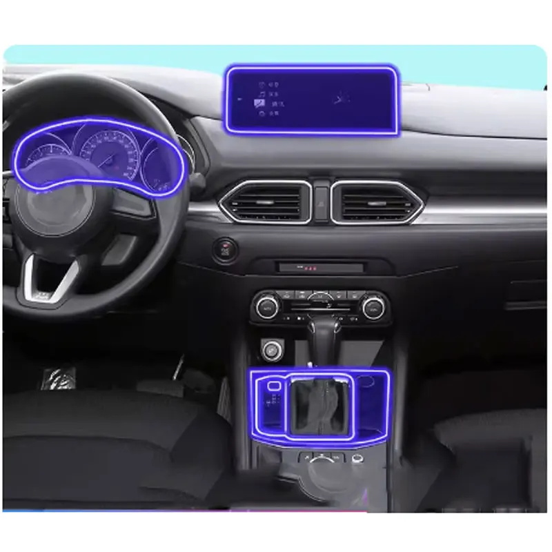 

Auto dashboard LCD Screen Interior TPU Protective Film Auto Interior Anti-scratch Film Fittings For Mazda CX-5 2021 2022