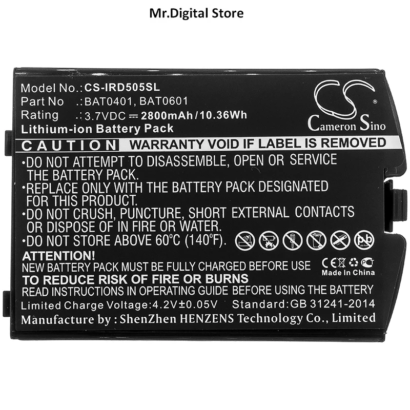 

Cameron Sino 2800mAh Satellite Phone Battery BAT0401, BAT0601, BAT0602 for Iridium 9505A