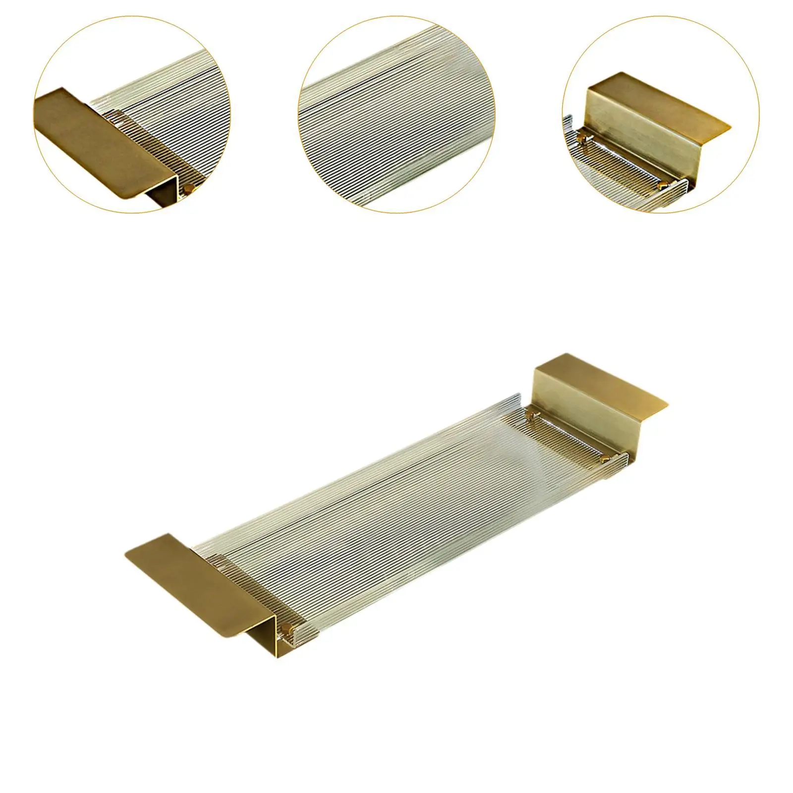 Acrylic Bathtub Tray Extendable Gifts for Women Bathtub Accessories Elegant Rack Drain Bath Shelf for Phone Book Candle