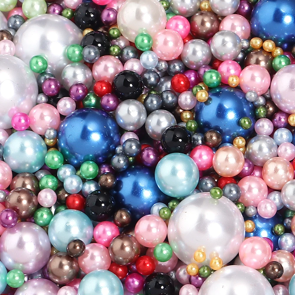 Colorful Imitation Pearl Beads for DIY Crafts and Decorations
