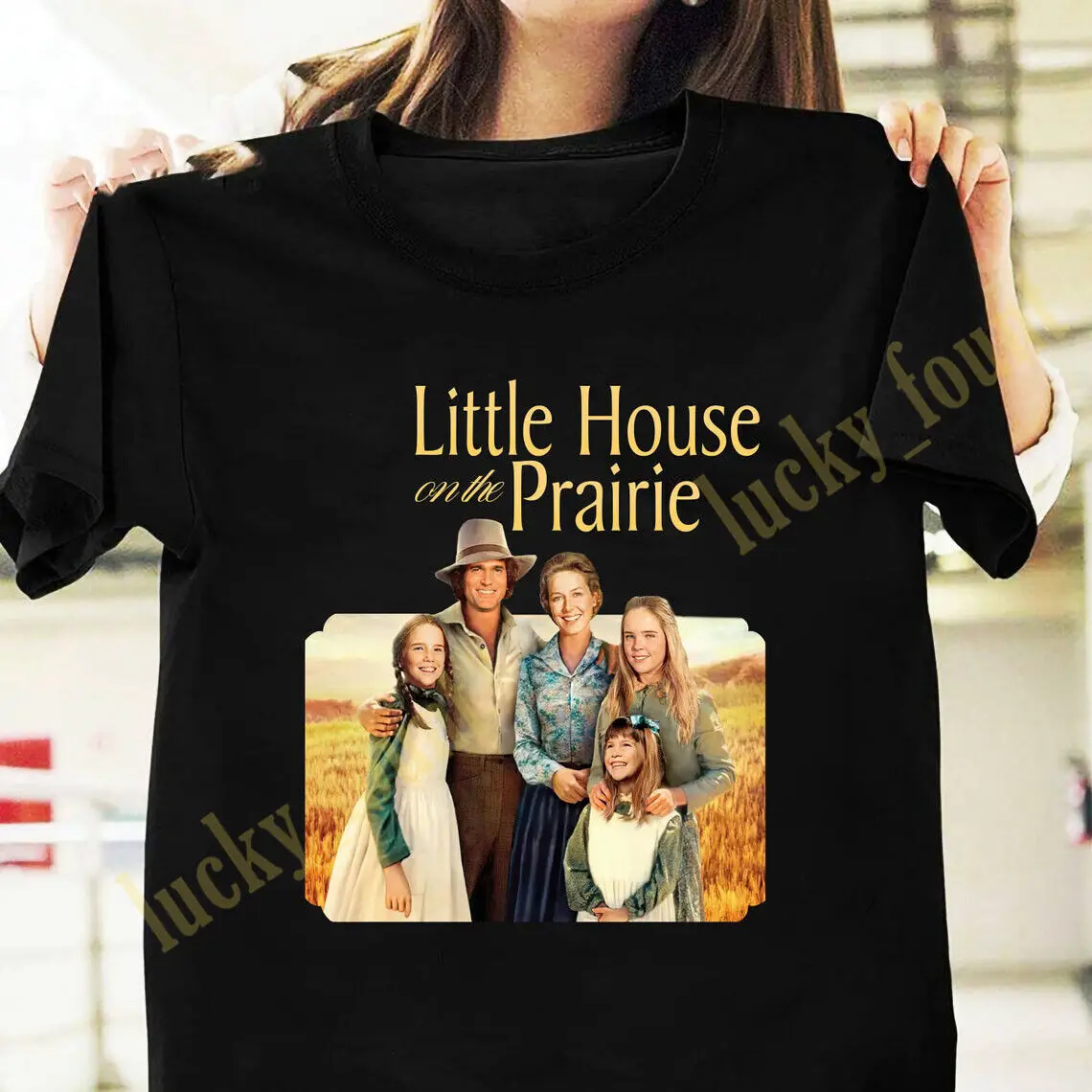 The Family Little House On The Prairie Shirt A95941 Maniche Lunghe O Corte