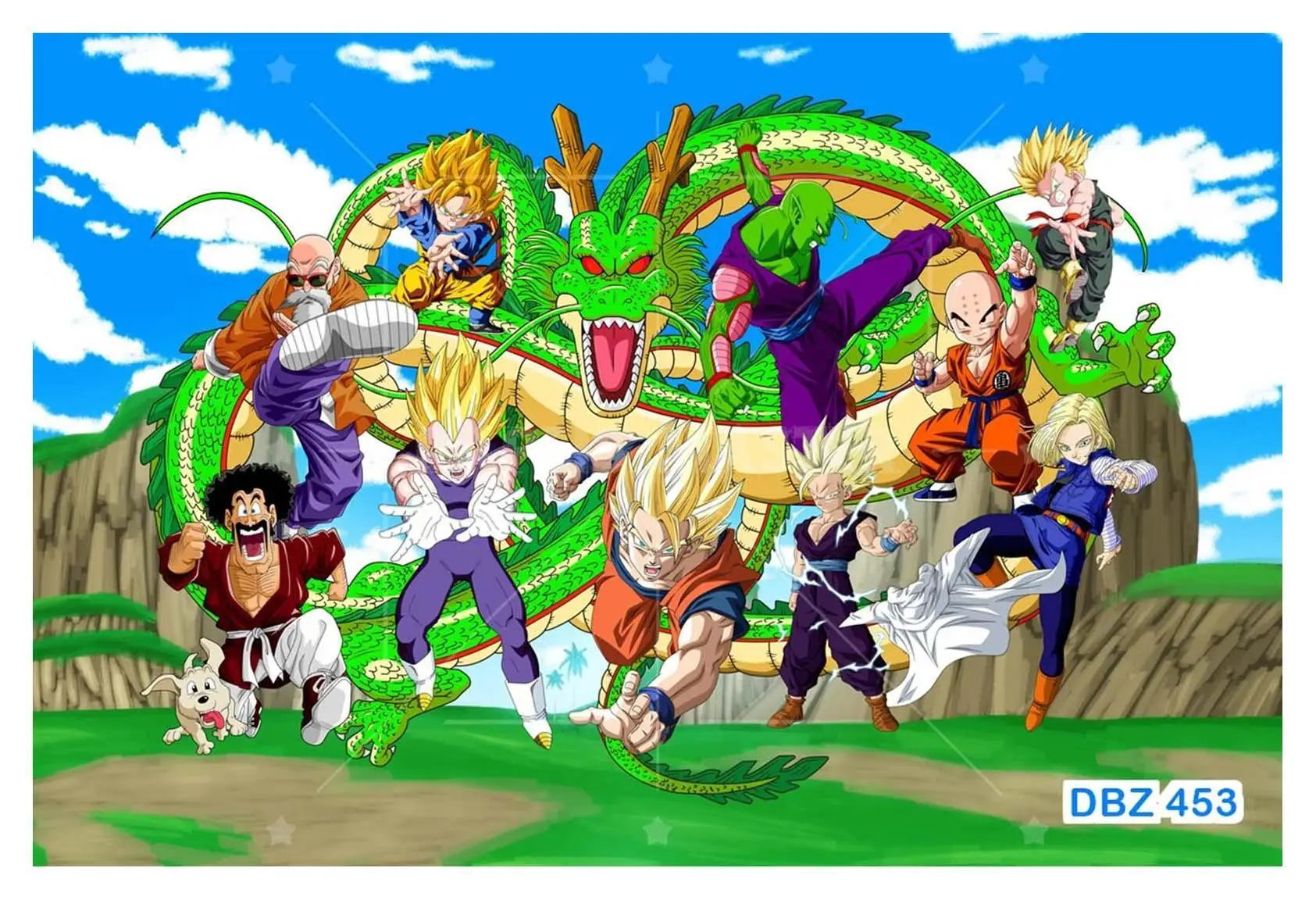 3D Wallpaper Dragon Ball Goku Vegeta Anime 3,5M Dbz99 - AliExpress