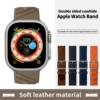 2025 New En Mer Bleu Nuit Band Swift Leather  For Apple Watch 11 10 9 8 7 6 5 Se 3 Iwatch Ultra 2 Strap 49mm 46mm 45mm Series11