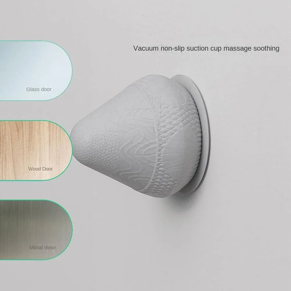 Portable Fascia Massage Ball with Suction Cup Multi-Function Wall Massager for Back Muscle Relaxation Arm Foot Massager Trigger
