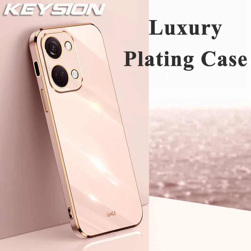 Custodia Placcata 6D Di Lusso Keysion Per Oneplus Nord 3 5G Tpu Cover Quadrata Antiurto In Silicone Per 1 + Nord Ce 3 2 Lite N30 5G