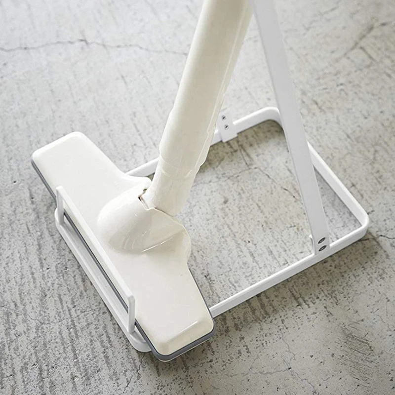 AT69 -Vacuum Cleaner Storage Rack, Punch-Free Vacuum Cleaner Storage Rack, Supplies Holder, Mop Rack