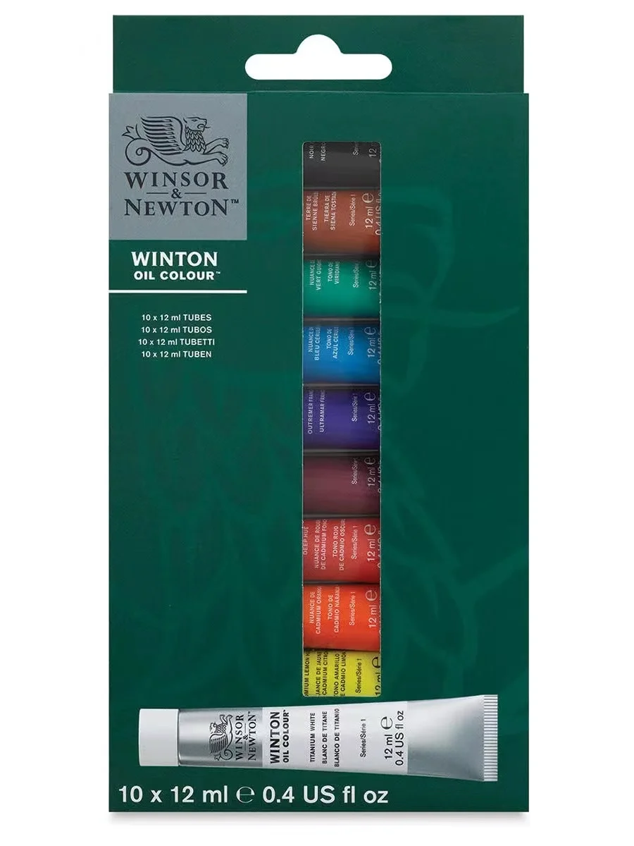 Winsor & Newton Winton Professional Oil Color Paint Set 10/20 12ml Tubes For Artists Canvas Pigment Art Supplies Drawing Set