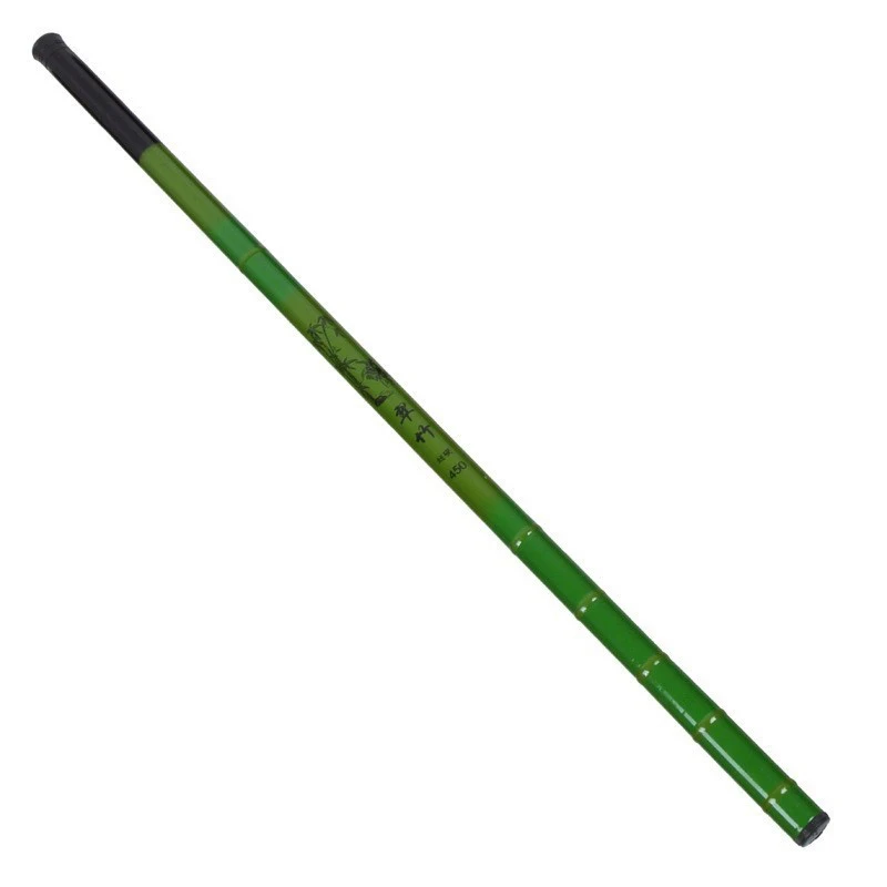 1Pc2.7m/3.6m/4.5m/5.4m/6.3m/7.2m Beginner's Quick And Easy Operation Of Green Bamboo Fiberglass Resin Fishing Rod Carp Rod