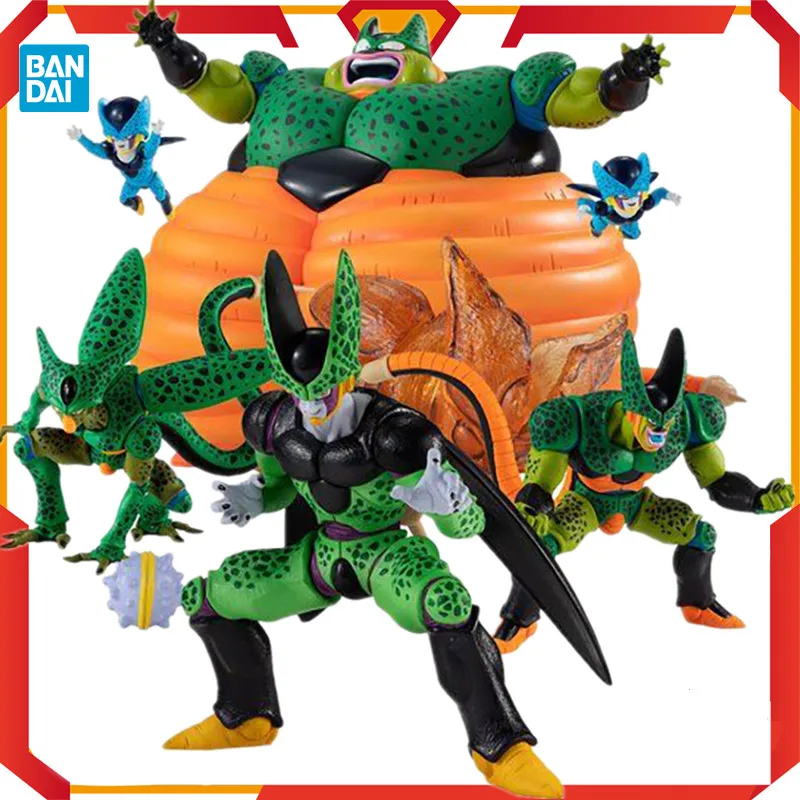 

In stock Bandai Hg Dragon Ball Z Figure High Grade Real Figure Cell Perfect Set Gashapon Anime Figure Model Collection Toy