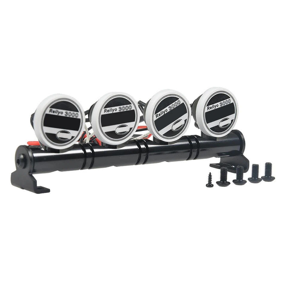 Barra Luminosa A Led Luminosa Multifunzione Da 92.5Mm Per 1/10 Rc Crawler Traxxas Trx-4 Trx4 Scx10 Rc Crawler Rc Car,4 Led