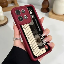 Lucky Tape Pattern Phone Case - Eye Ladder Design for Moto G96 (106JA0201JHN)