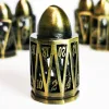 DnD Metal Dice Set - 7pc Hollow Bullet Design Zinc Alloy Dice, Black RPG Polyhedral Dice Set for Dungeons and Dragons 5