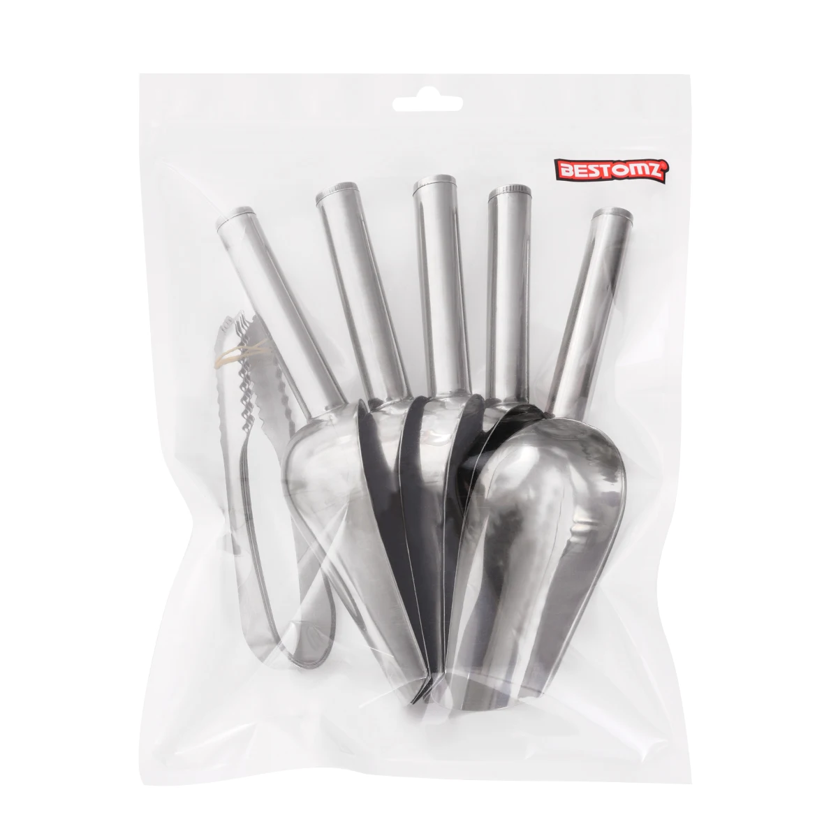 5Pcs Stainless Steel Ice Cream Scoop ice cream scoop And 5 Pcs Ice Clips Tongs For Weddings Candy Dessert et Cream