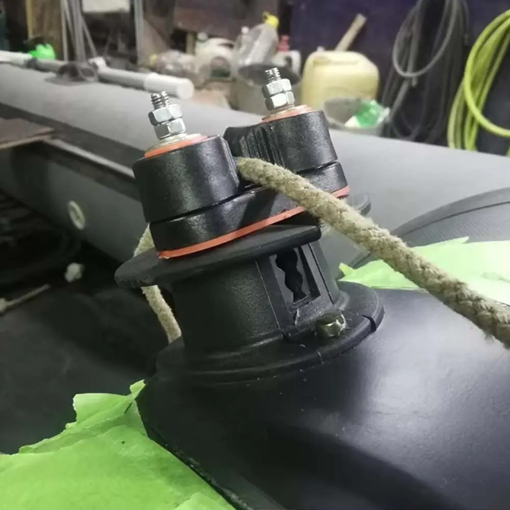 Practical Ball Bearings Nylon Rope Clamp Kayak Marine Hardware Fast Entry Cam Cleat with Leading Rings Boat Cleats