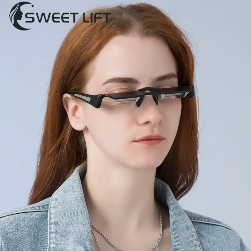Horizontal Reading Eyewear Lazy Man Glasses Innovative Practical Horizontal Reading Refractive Eyeglasses