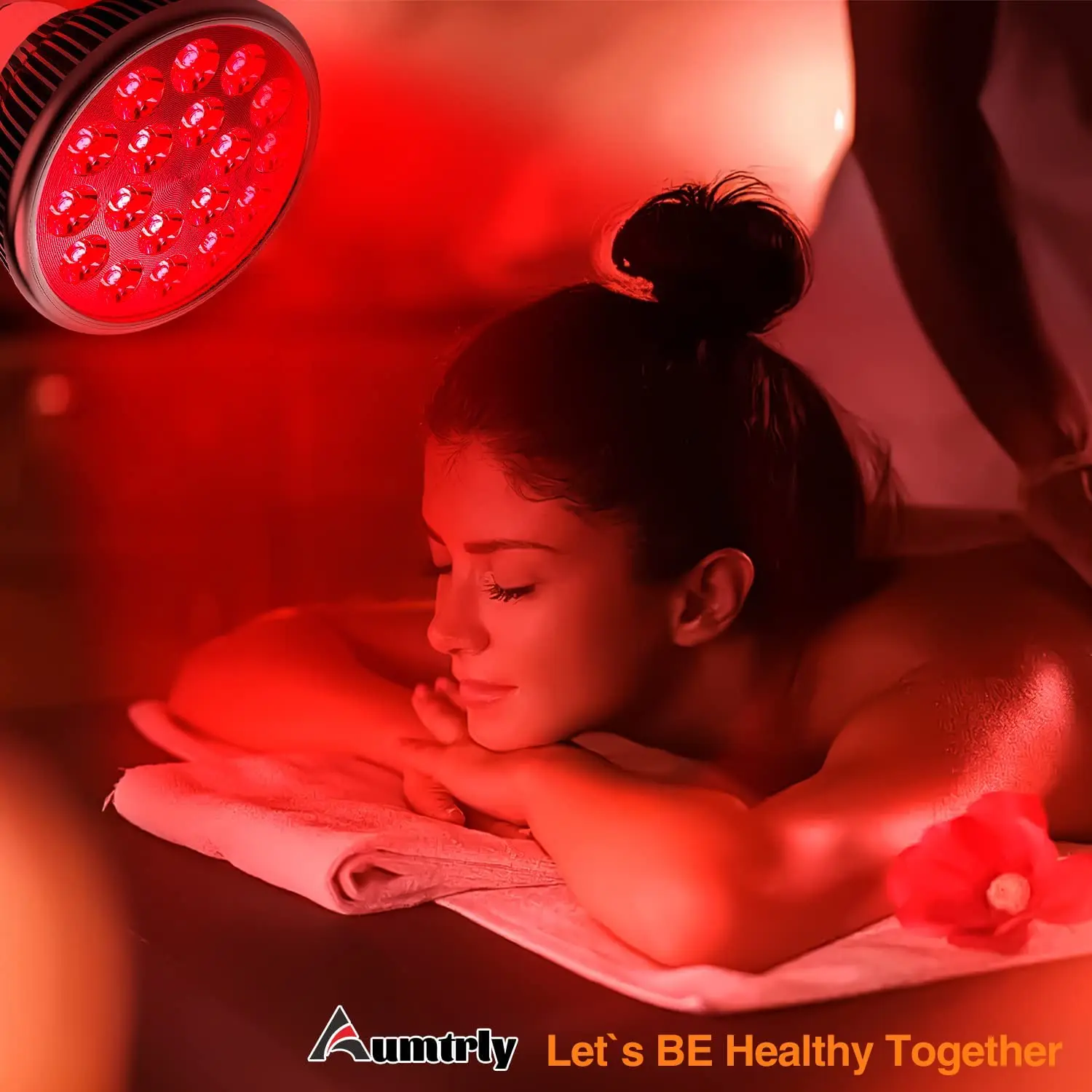 E27 LED Red 54W Light Therapy Lamp 660nm&850nm Infrared Bulb for Skin Care Pain Relief 360° Adjustable - immagine 4