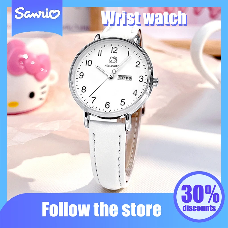 

Kawaii Sanrio Anime Electronic Watch Cute Hello Kitty Cartoon Multifunction Watches Waterproof Watch Originality Girl Gifts