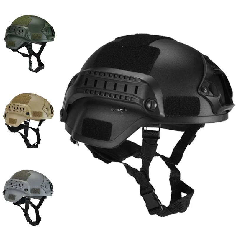 Tactical Paintball Helmet Mich 2000 Lightweight Military Airsoft Shooting Helmets Outdoor Hunting CS Protective Equipment | Спорт и