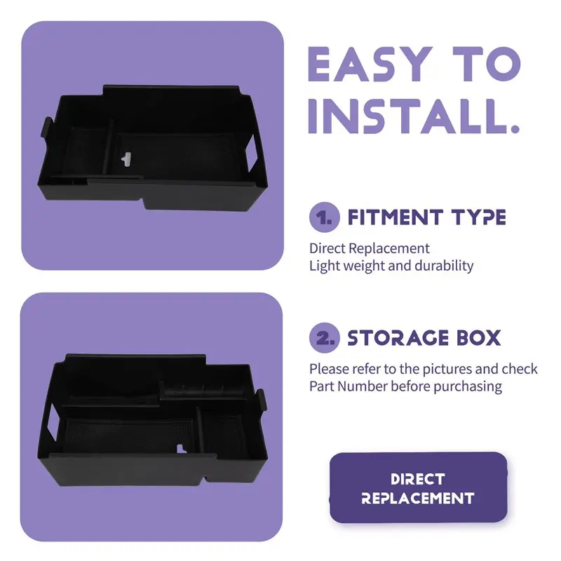 프리미엄 For Equinox 3 2018 2019 2020 MK3 자동차 제품 플라스틱 정리함 박스 팔걸이 보관함 컨테이너