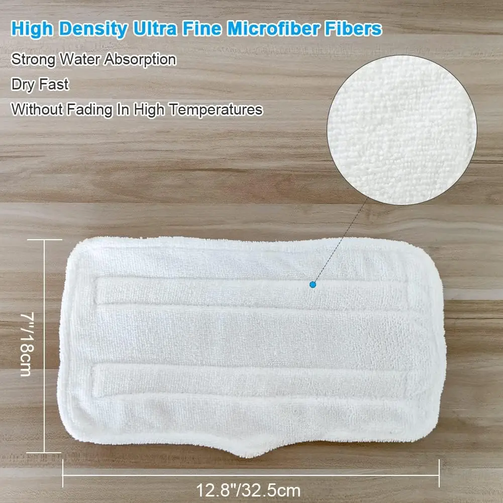 Microfiber Mop Pad 2/3/4PCS Steam Mop Pads Washable Microfiber Cleaning Steamer Replacement Pads for Shark Steam & Spray Mop