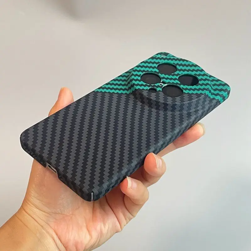 Carbon Fiber Slim Protective Back Cover Case