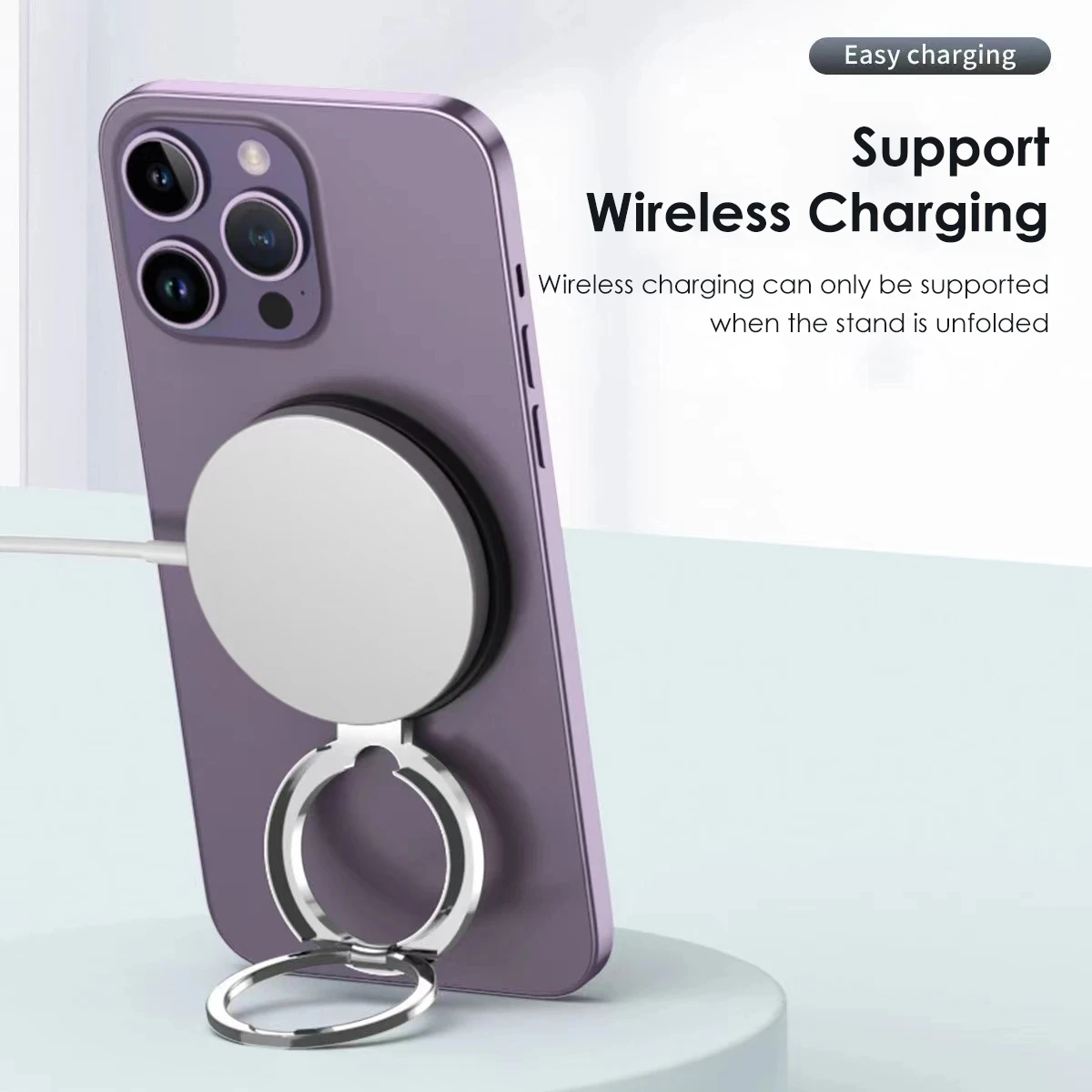 Staffa Ad Anello Pieghevole Per Telefono Con Aspirazione Agnetica Supporto Per Magneti Per Auto Staffa Universale Per Iphone 14 13 12 Pro Max 14Plus M