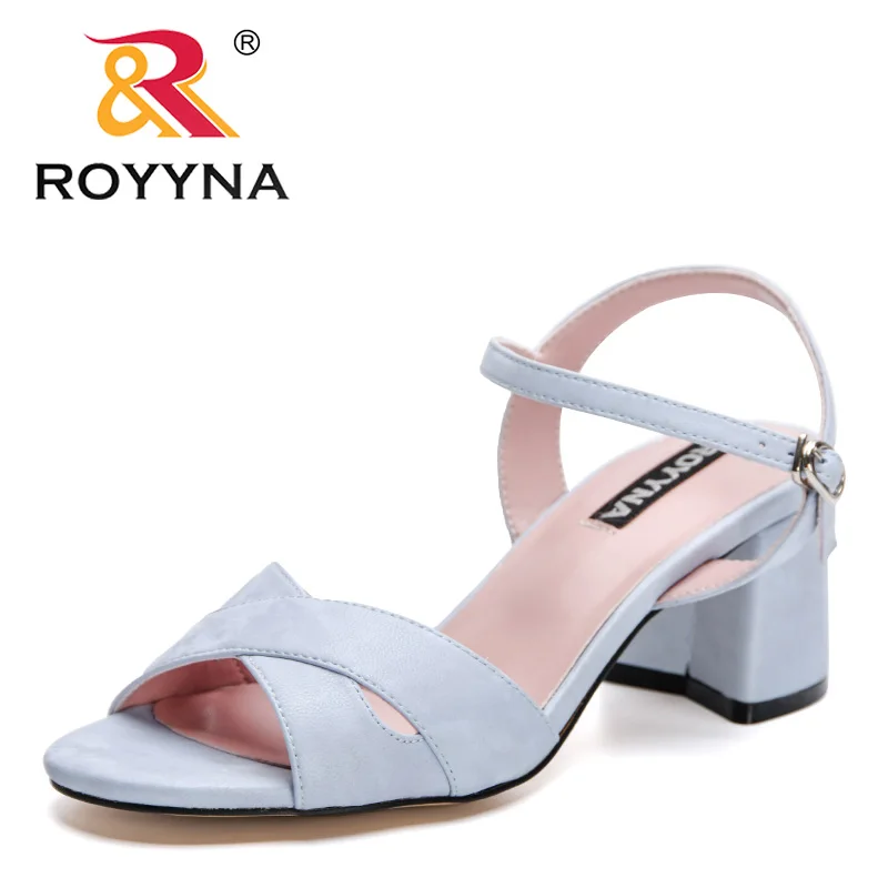 

ROYYNA New Woman Sandals Comfy Summer Women Concise Open Toe Casual Shoes Woman Fashion Thick Bottom Wedges Sandal Feminimo