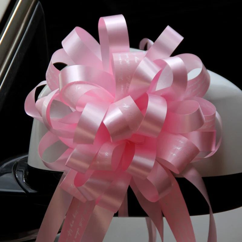 Kit Décoration Voiture De Mariage - Guirlande Fleurs Soie Blanche, Ruban, Ventouses - Pour Capot, Poignées, Rétroviseurs