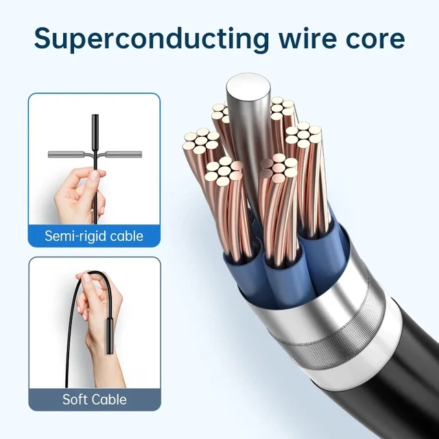 2MP Endoscope Camera IP67 Waterproof 8 MM Hard Wire Pipeline Inspection Borescope With 8 Adjustable LED For IOS Iphone Android 4