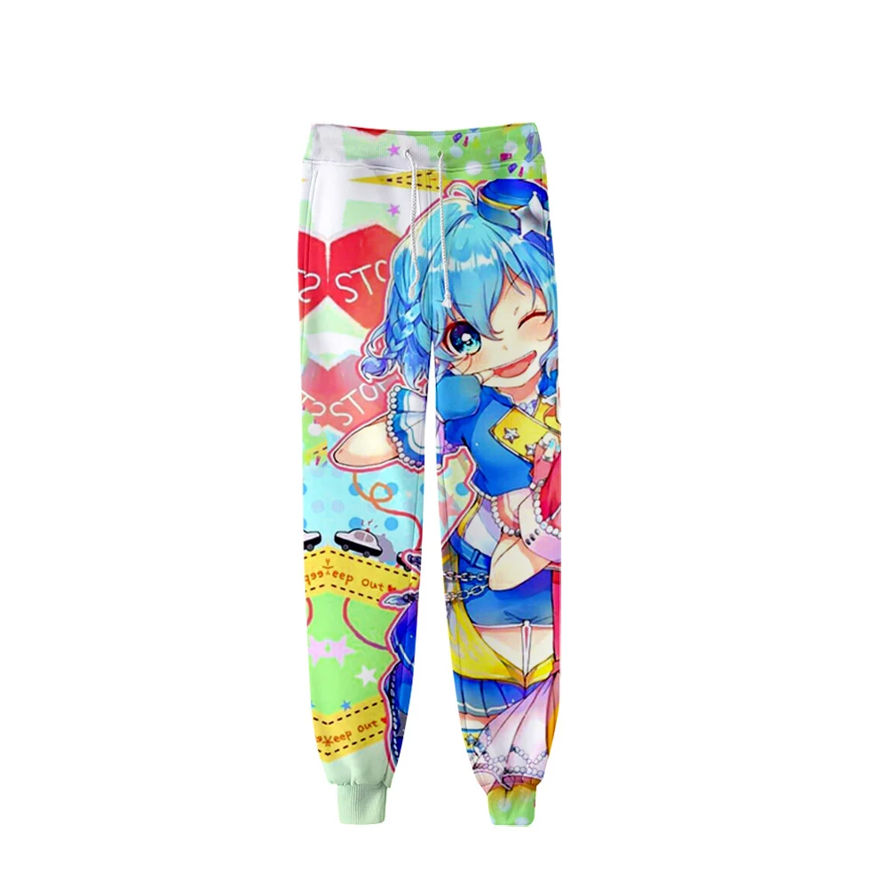 

Latest 3D Idol Time Pripara Men/Women Neutral StyleThreaded Bunched Trousers Japan Kawaii Threaded Bunched Leg Pants
