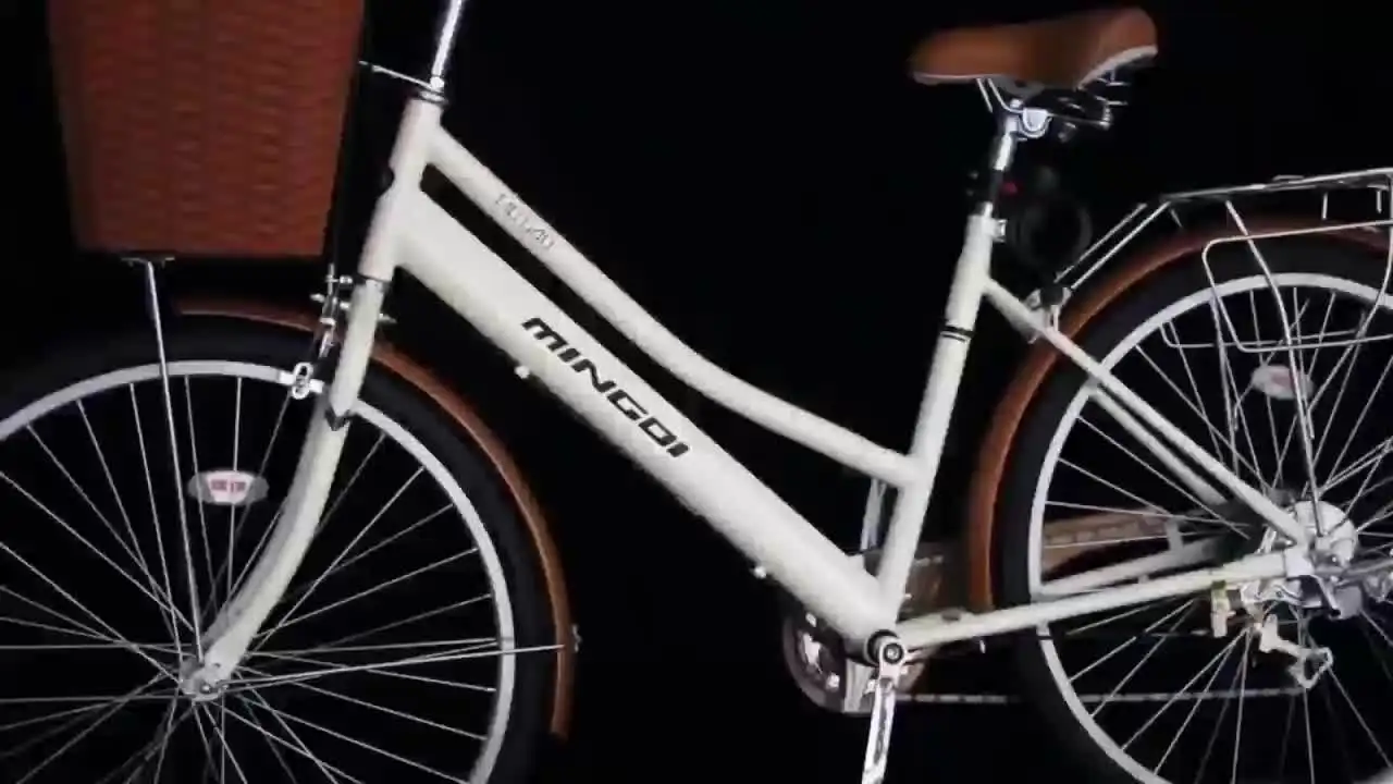 26-дюймовый модный велосипед 7-скоростной женский ретро городской со стальной