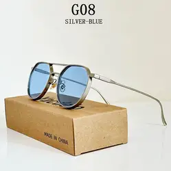 Vintage Oval Retro Sunglasses - Trendy Unisex Designer Eyewear (As the picture)