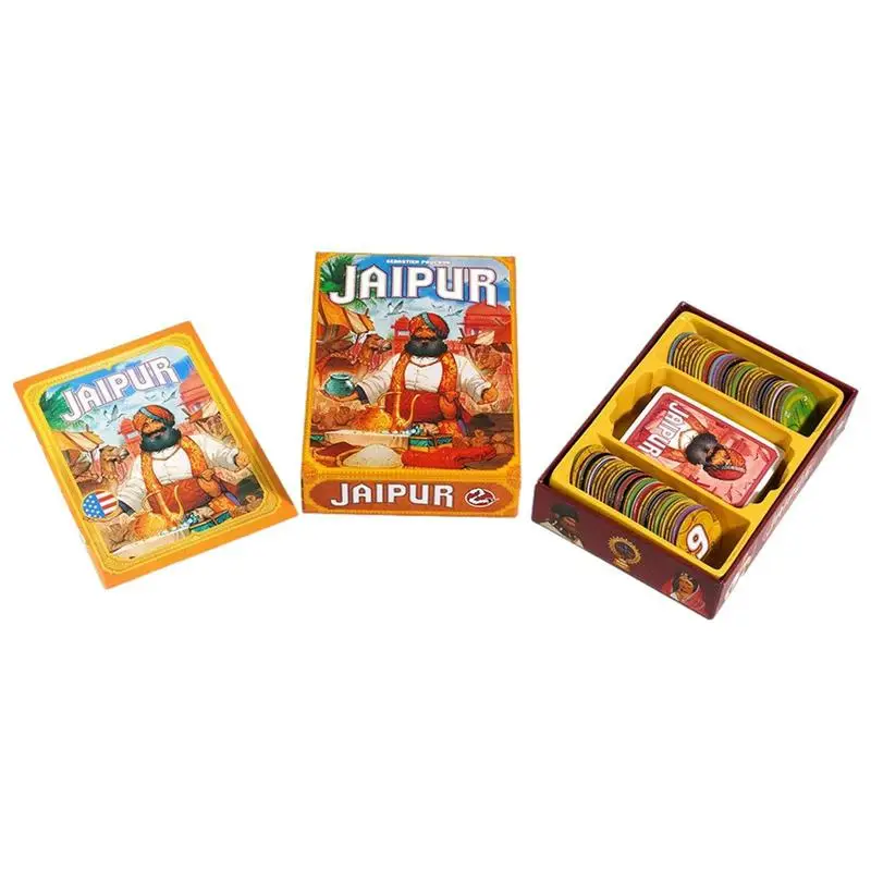 

Jaipur Strategy Game Jaipur Fun Family Game Night Entertainment Businessman Playing Game Card Family Friendly Party Game For
