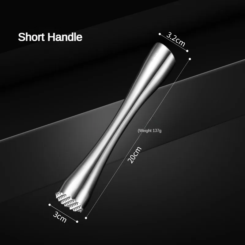 Stainless Steel Cocktail Muddler For Home Bar Ice Swizzle Stick Crushed Hammer Popsicle Sticks Kitchen Supplies Bar Tools Cocktail Muddler Cocktail Stir Sticks