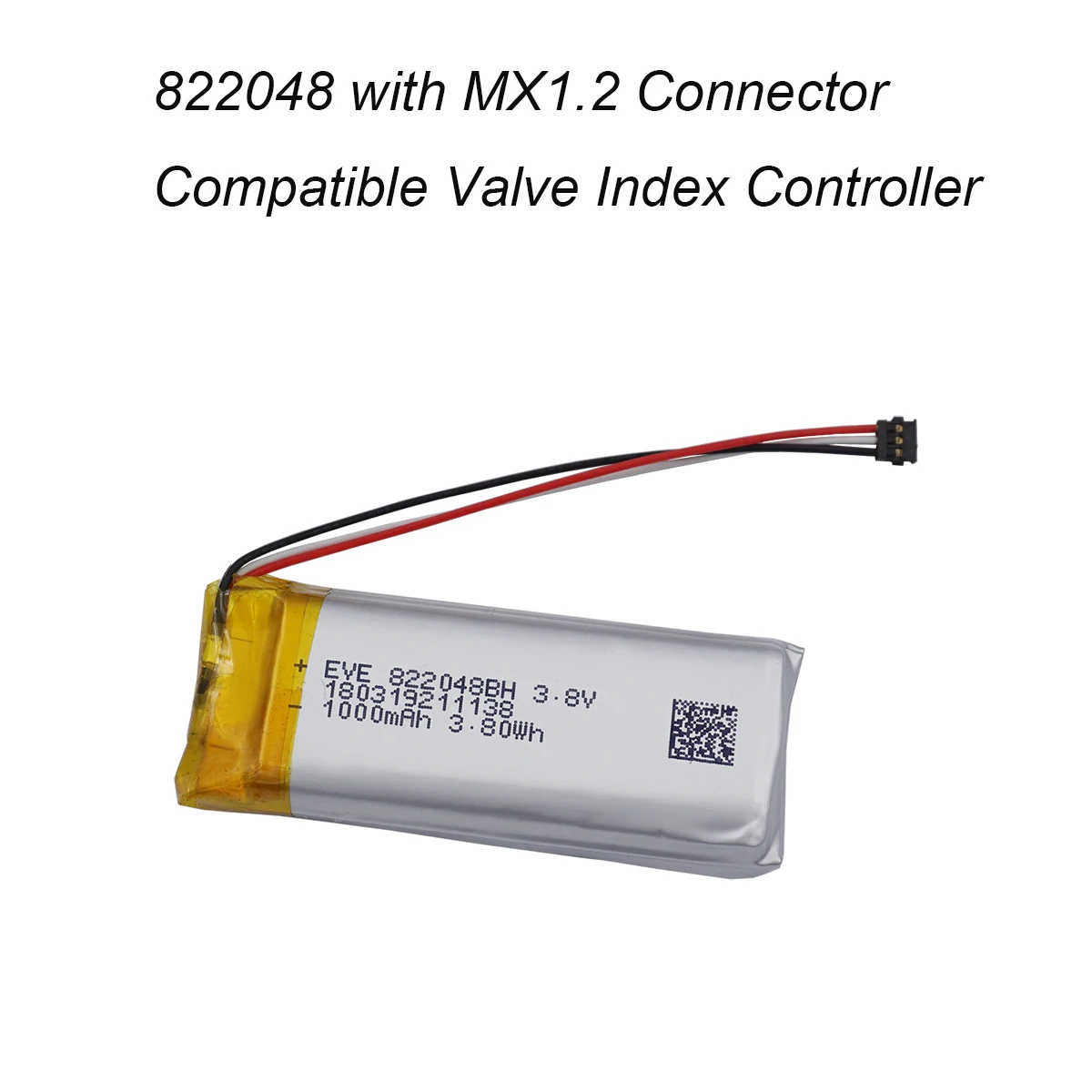 XINJ 3.8V 1000 mAh 822048 Thermistor 3 Wires Polymer Li Lipo Battery