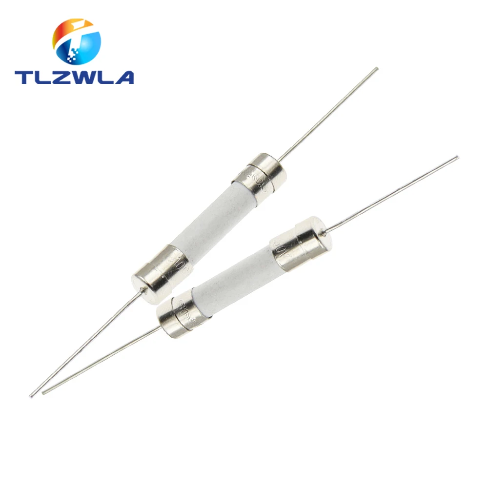 Ceramic Fuse 10PCS 6*30mm Fast Slow Blow Tube With Pin 6X30MM 250V 8A 10A 15A 20A 25A 30A