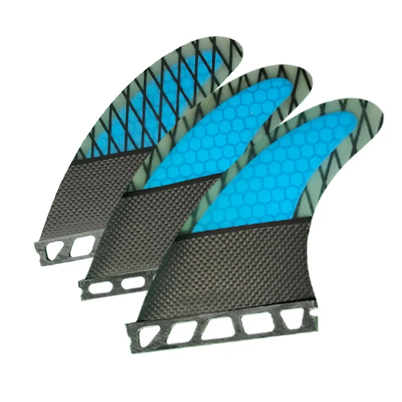 NEW MFG3 S/G5 L Future Blue honeycomb semi-carbon surfboard fins lightweight & durable enhanced performance for surfing surfboard fin