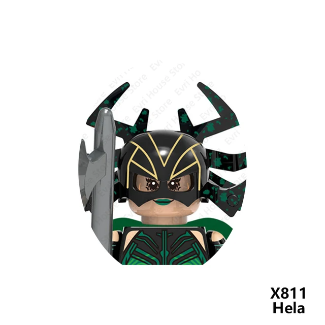 Superhero Thor Jane Foster Action Figures Odin Hela Mini Bricks Disney Building Blocks Toys for Children X811
