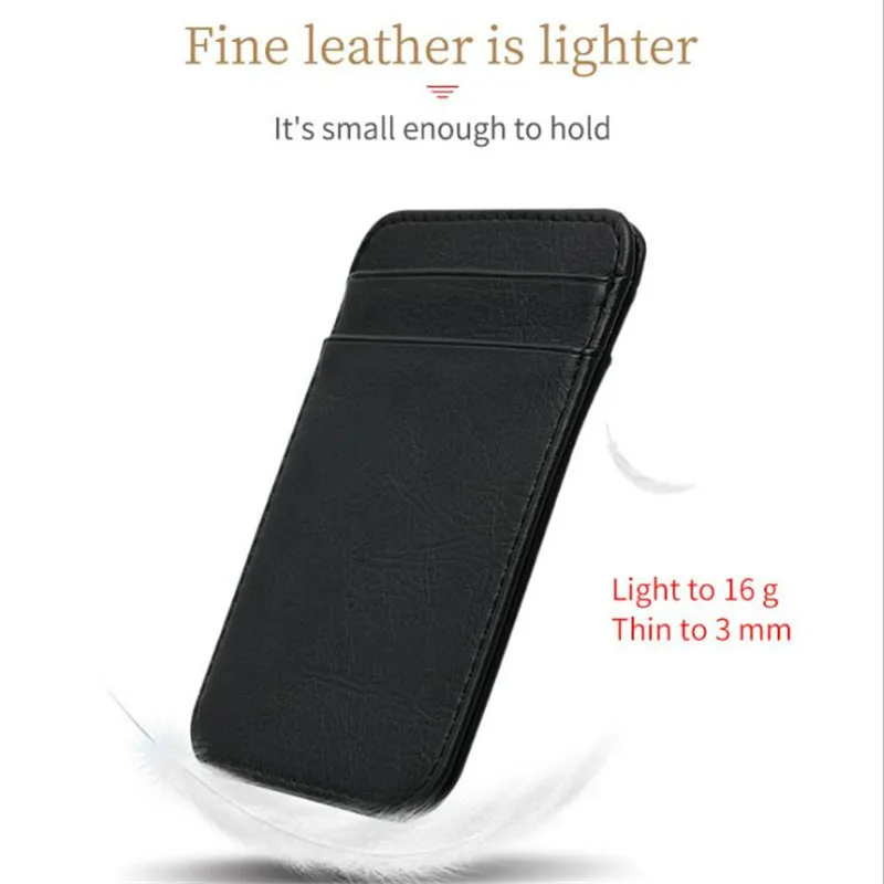 Vintage Men's Slim Leather Card Holder Wallet