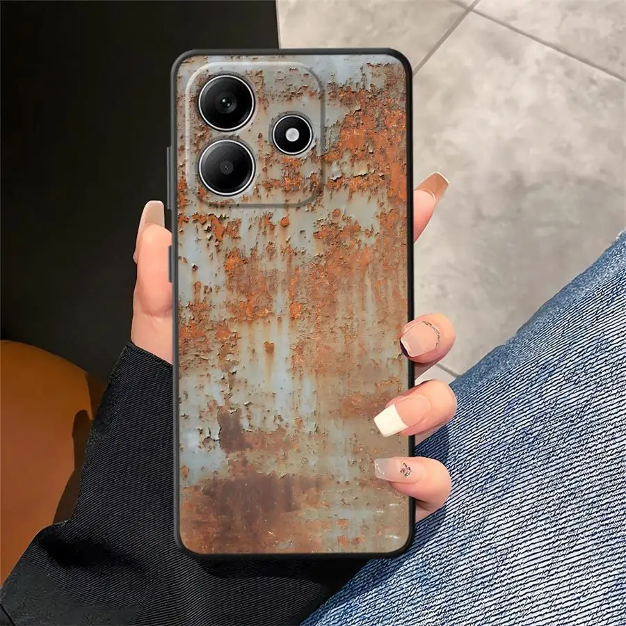Retro Rust Design Soft Back Phone Case Cover