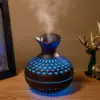 Wood Grain Mini Vase Air Humidifier USB Electric Ultrasonic Water Aroma Essential Oil Diffuser Home Room Fragrance Air Purifier 6