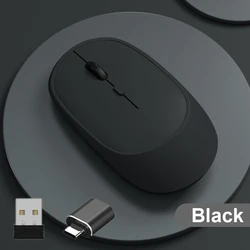 Rechargeable Wireless Gaming Mouse with Dual Mode Bluetooth & USB Connectivity (B with adapter)