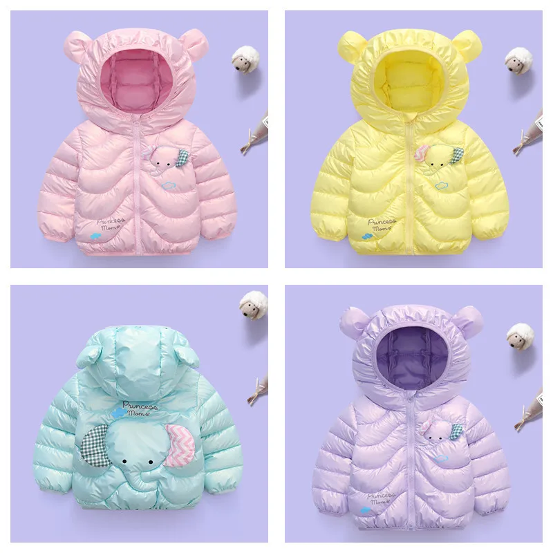 

new fund of 2023 autumn winters children down cotton-padded jacket boy girls dazzle colour cotton cuhk children's short coat