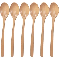 6-Piece Korean-Style Bamboo Wooden Spoon Set (Clear 6 PCS)